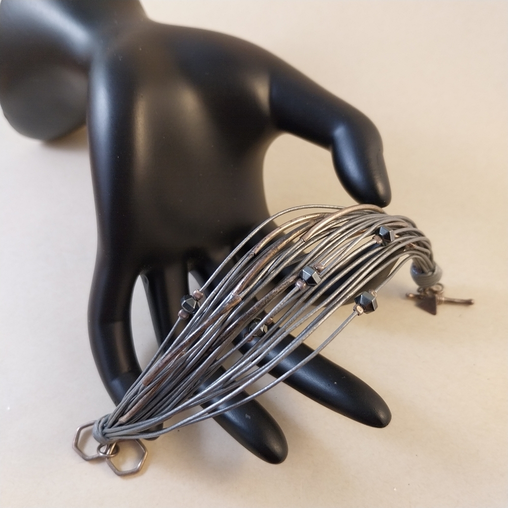 Silpada Sterling Silver Multi-Strand Bracelet with Black Accents - Picture 9 of 16